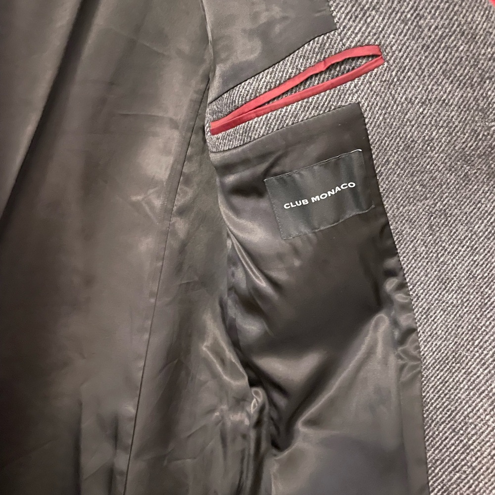 Gray Herringbone Coat - image 5